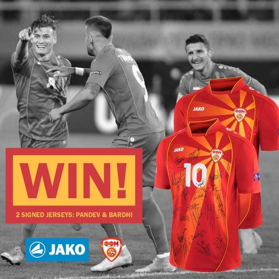 Win two signed Macedonia jerseys!