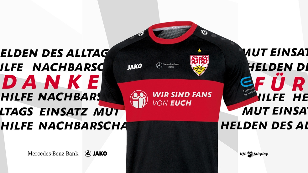 Wir sind Fans von euch! VfB und JAKO sagen Danke mit einem Sondertrikot