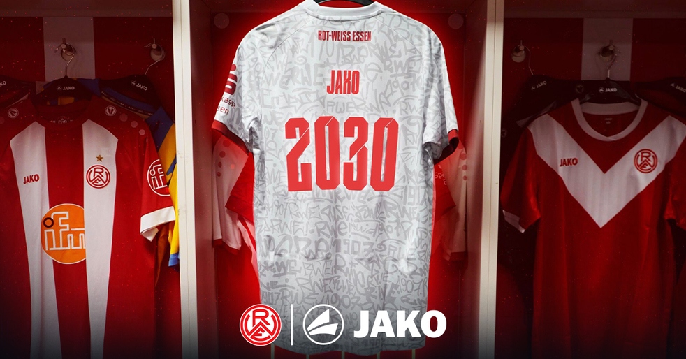 JAKO bleibt bis 2030 Ausrüster von Rot-Weiss Essen