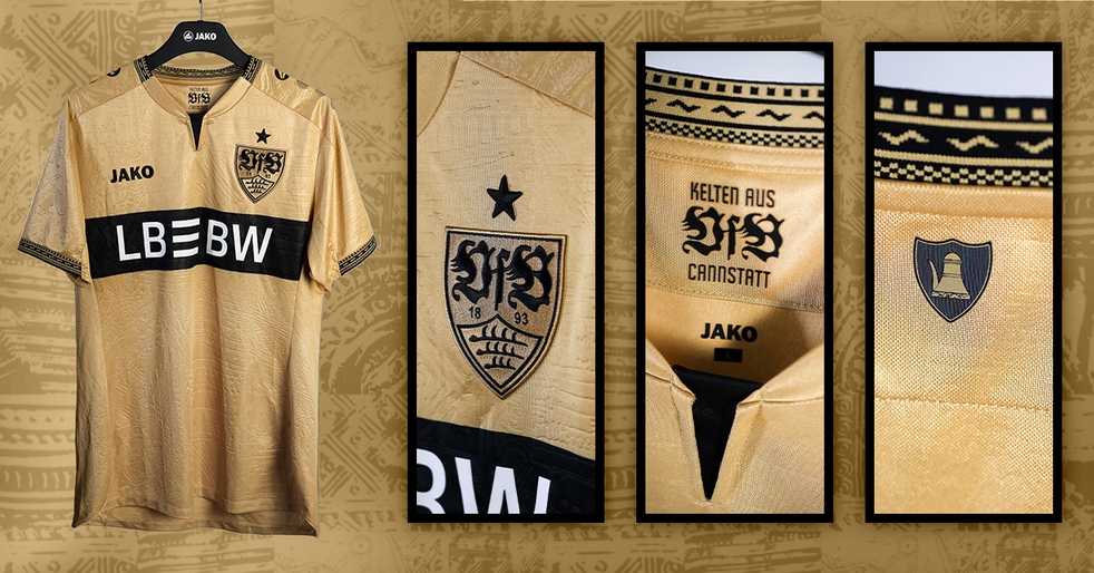 Goldene Hommage an Bad Cannstatt: Das neue Ausweichtrikot des VfB Stuttgart