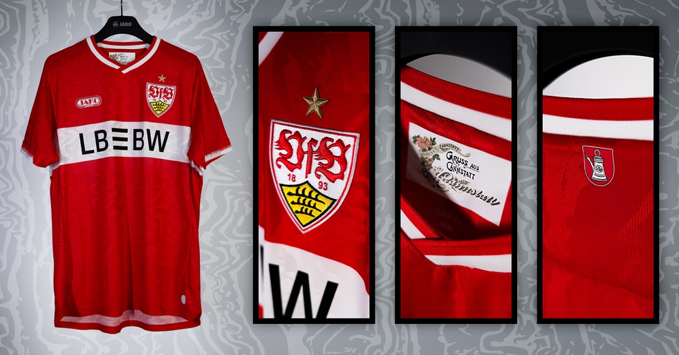 In den Farben Bad Cannstatts: Das neue Auswärtstrikot des VfB Stuttgart 