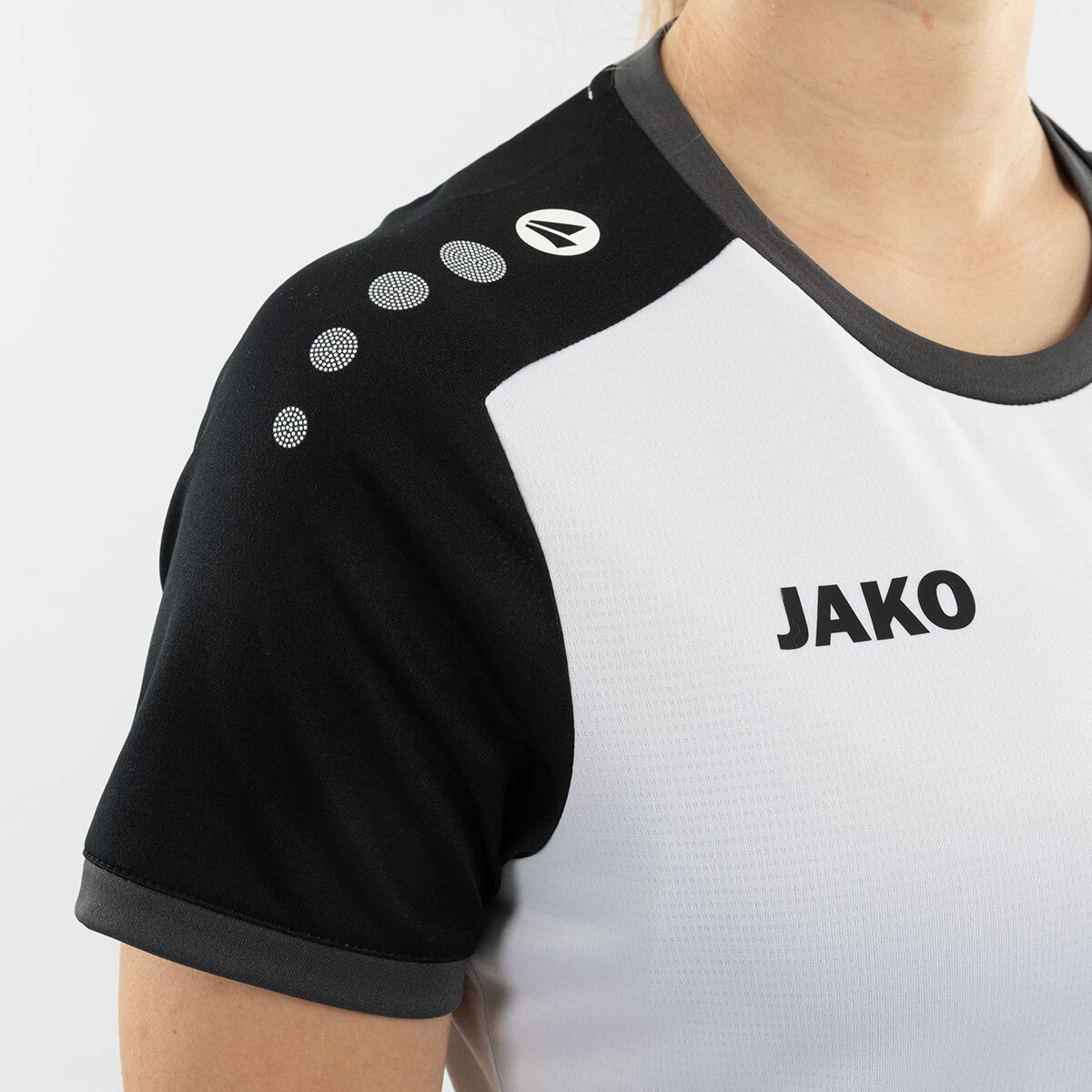 Maglia Tecnica JAKO Dynamic Donna In Poliestere Riciclato Con Funzione KeepDry, Dettagli A Contrasto